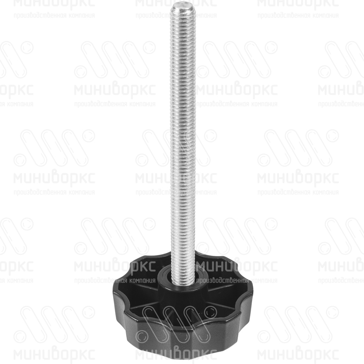 Фиксатор пластиковый с рукояткой m8x170 60 – Ф60М8-170ЧН | картинка 1