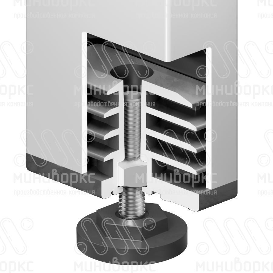 Заглушки для прямоугольной трубы 60x30 – 30-60М8НЧС | картинка 4