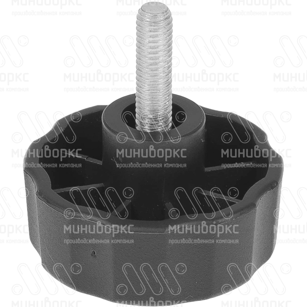 Фиксатор пластиковый с рукояткой m6x20 42 – Ф42М6-20ЧС | картинка 1