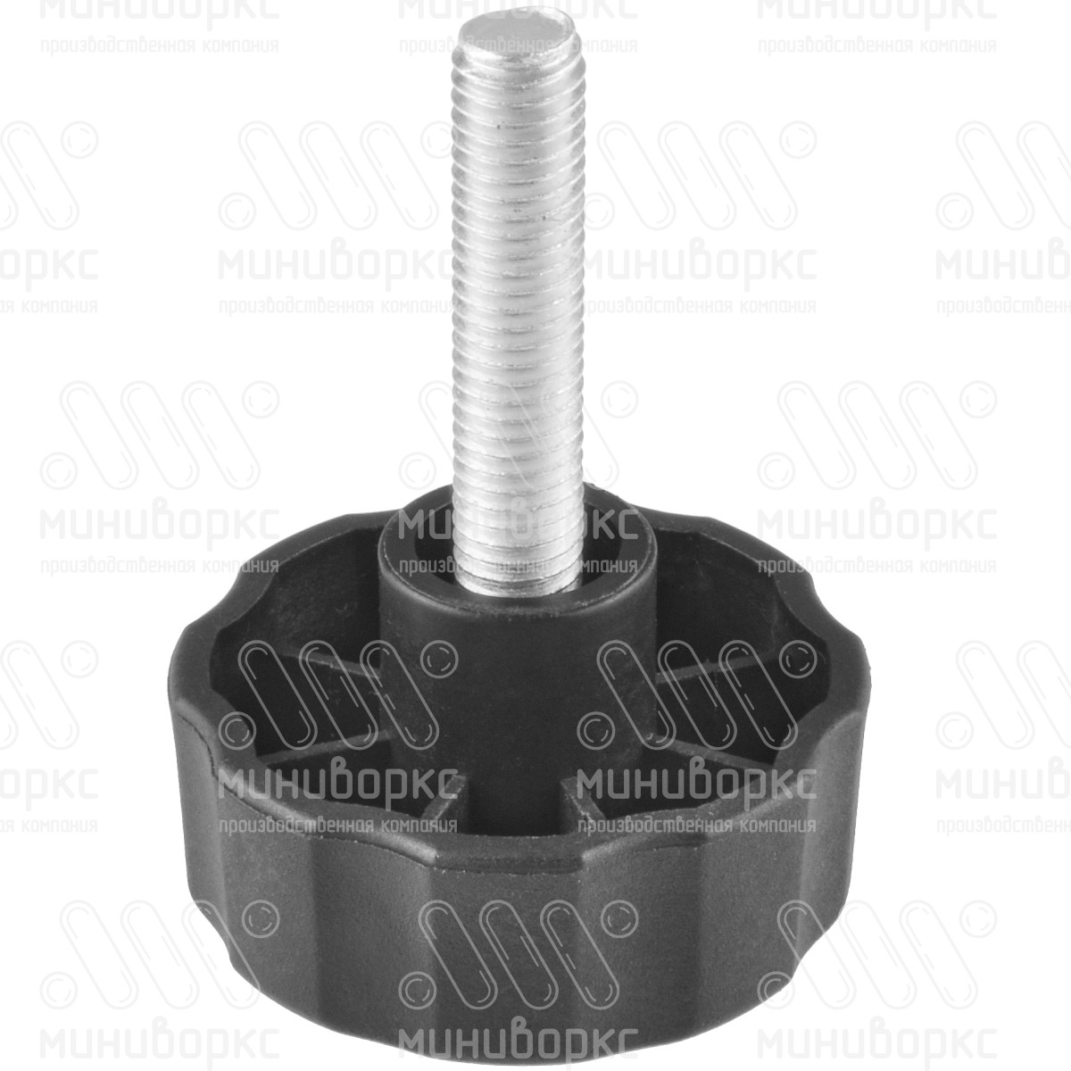 Фиксатор пластиковый с рукояткой m6x30 42 – Ф42М6-30ЧС | картинка 1