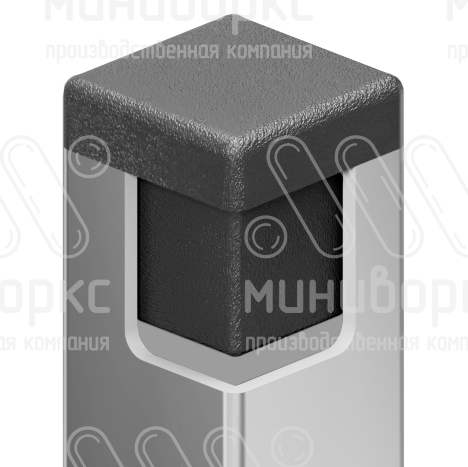 Квадратные заглушки для профильных труб 10x10 – 10-10ДСА | картинка 4