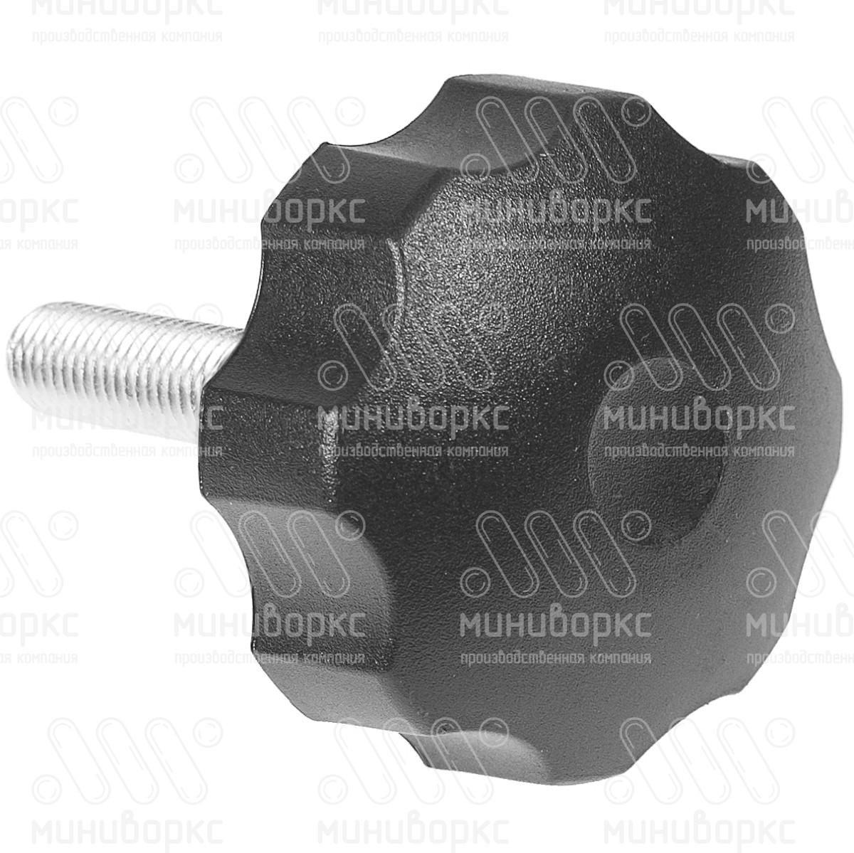 Фиксатор пластиковый с рукояткой m10x60 60 – Ф60М10-60ЧН | картинка 3