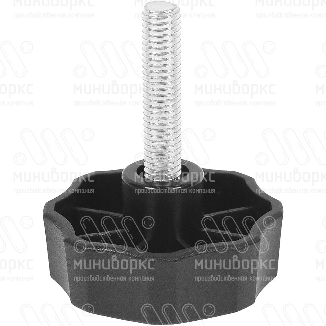 Фиксатор пластиковый с рукояткой m8x35 50 – Ф50М8-35ЧС | картинка 1